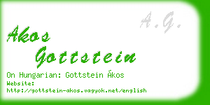 akos gottstein business card